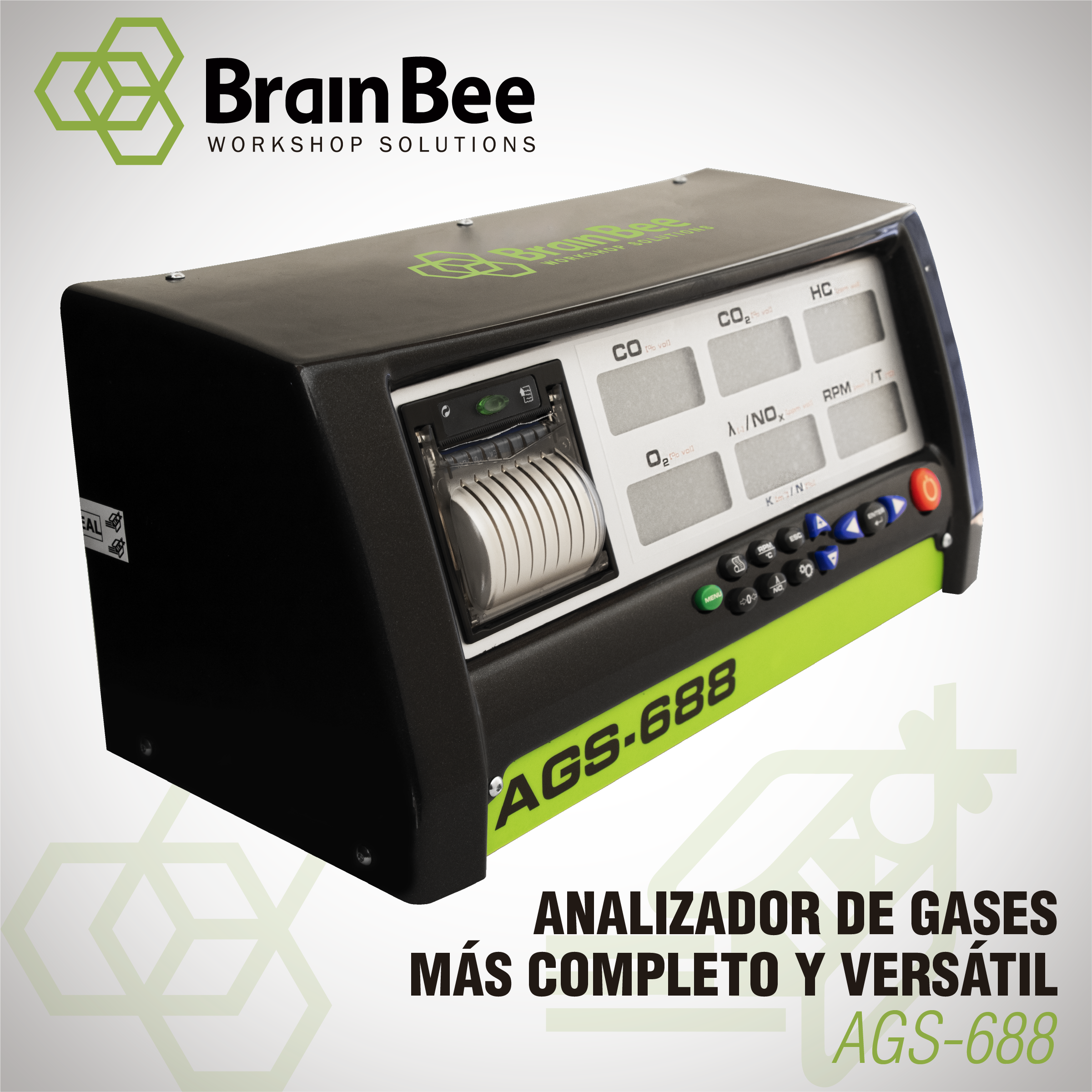 Analizador de Gases Brain Bee - Modelo AGS-688