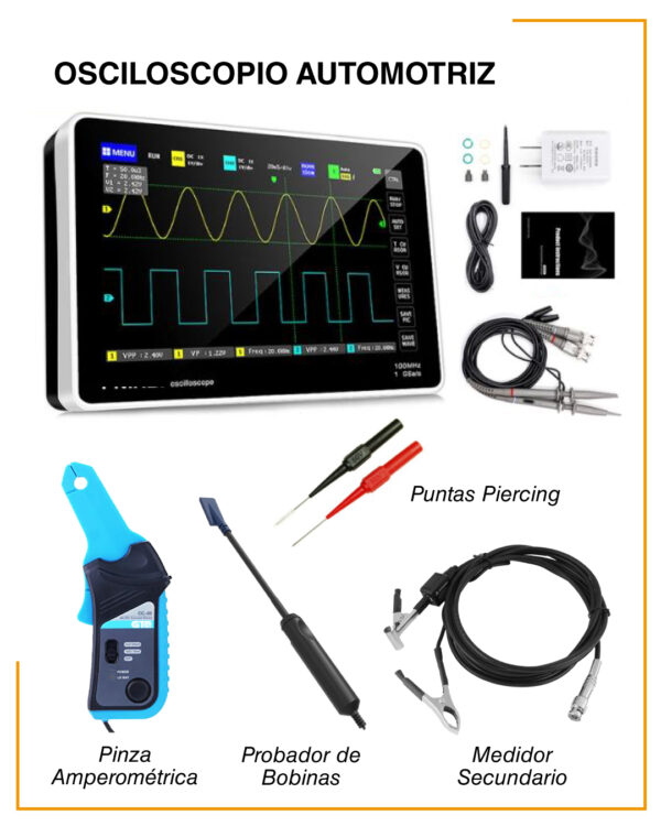 Descripcion del Combo Osciloscopio Automotriz de Globaltech