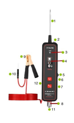 Partes del Mini Osciloscopio