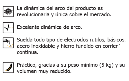 Características Soldadura 200p de Globaltech