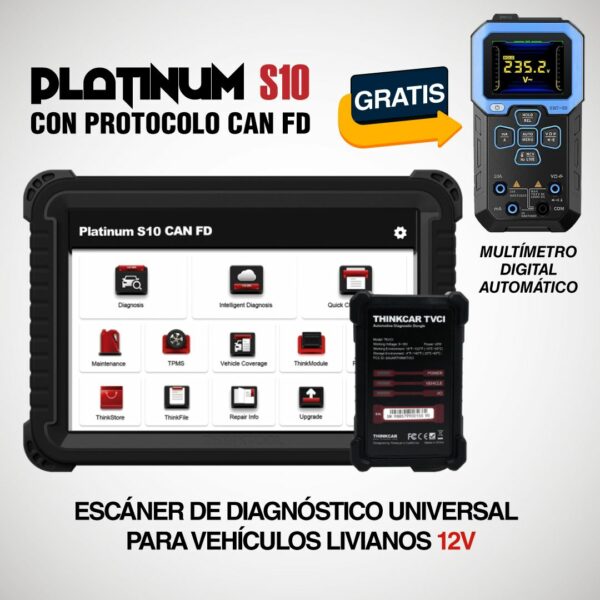 Descripción del Platinum S10 CAN FD de Globaltech