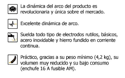 Características Soldadora 160p de Globaltech