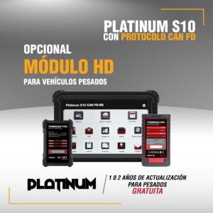 ESCÁNER AUTOMOTRIZ PLATINUM S10 CON PROTOCOLO CAN FD + MODULO HD