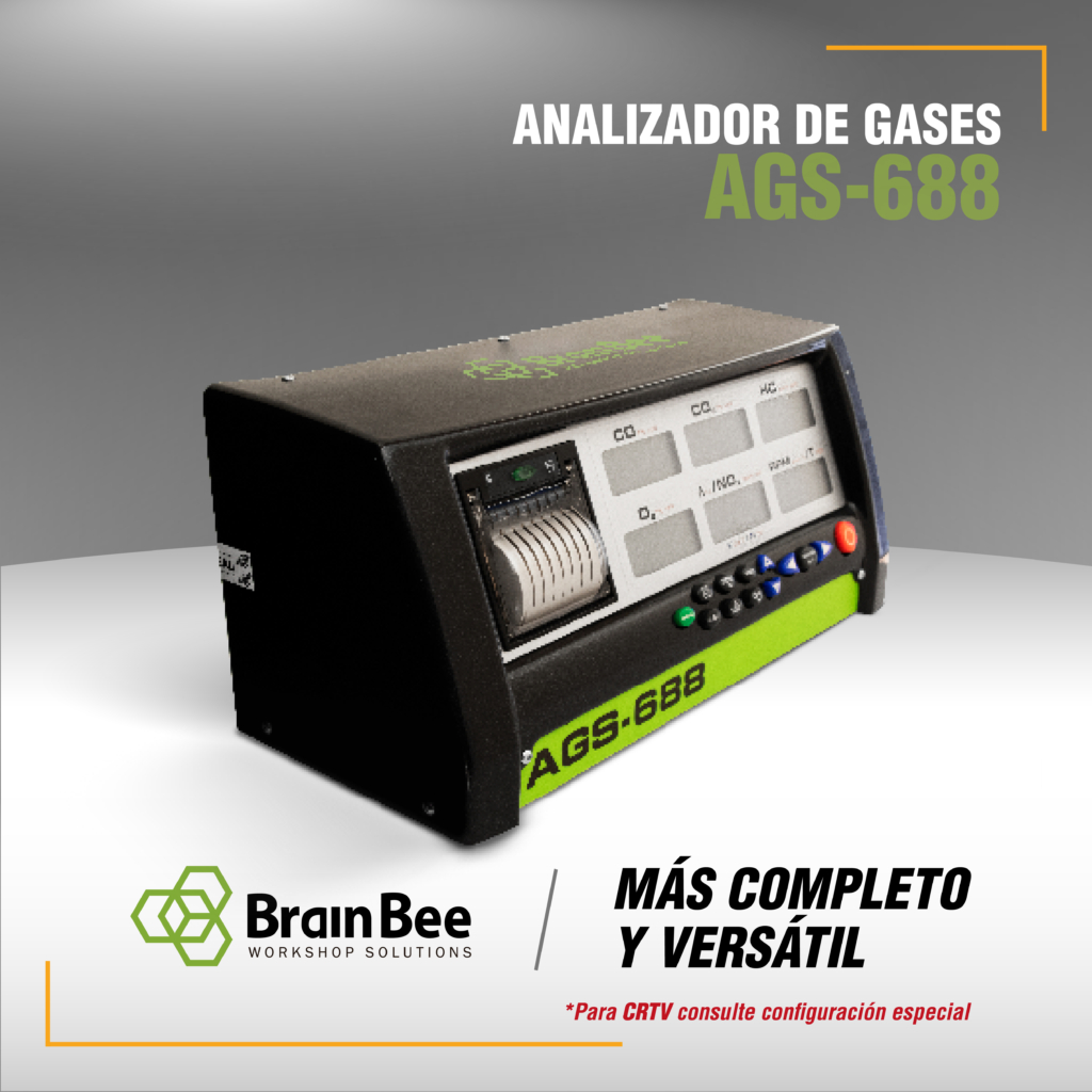 ANALIZADOR DE GASES AUTOMOTRIZ BRAIN BEE - MODELO AGS-688