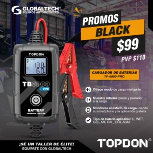 CARGADOR DE BATERÍAS INTELIGENTE TOPDON