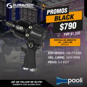 PISTOLA DE IMPACTO 3/4 - 1250 LBS