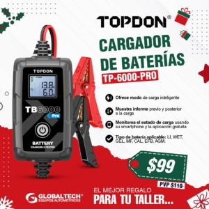 CARGADOR DE BATERÍAS INTELIGENTE TOPDON