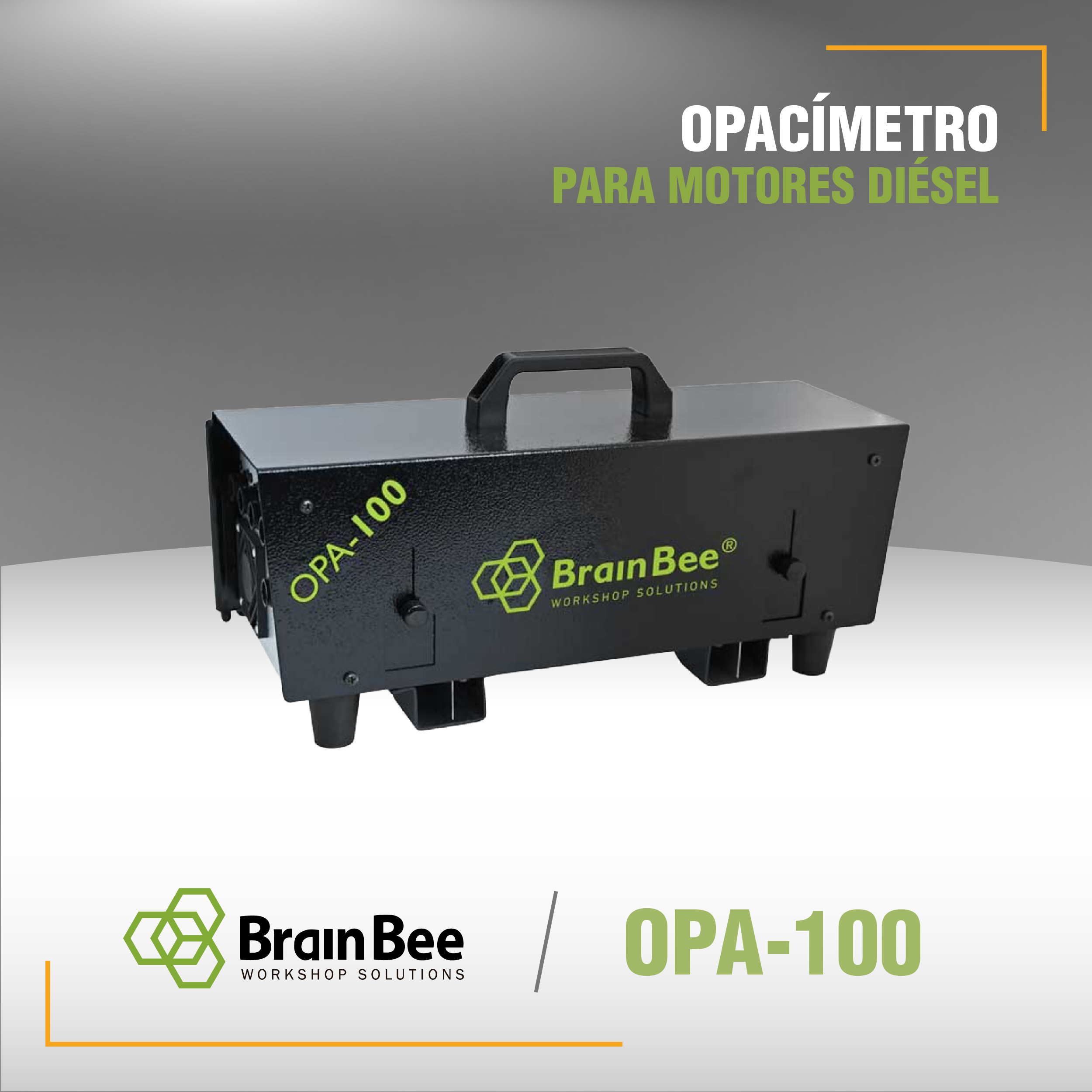 Opacímetro Automotriz BRAIN BEE OPA-100 Análisis de Emisiones Diésel